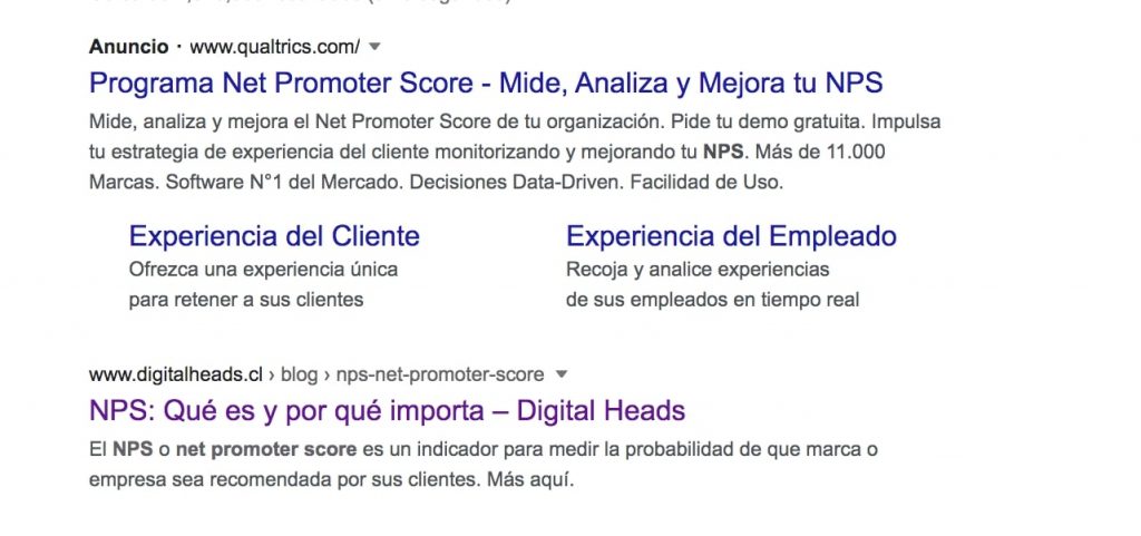 CTR marketing en resultados de busqueda