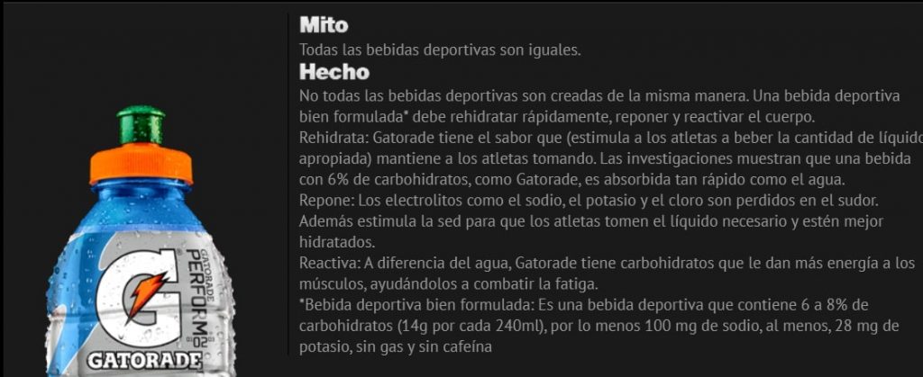 posicionamiento de marca - ejemplo gatorade 2